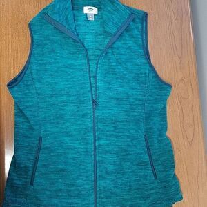Old Navy GREEN medium full zip vest